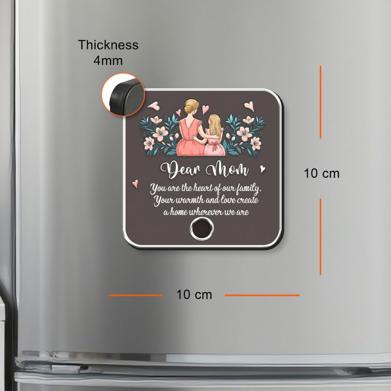 Personalized Dear Mom Musical Fridge Magnet Rechargeable Magnet with Speaker Mother’s Day Gift for Mom